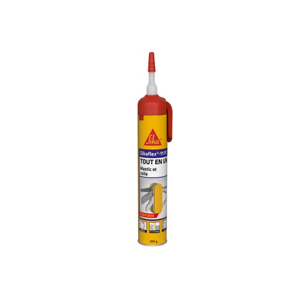SIKA - Sikaflex 11 FC+ Mastic Joint et Colle Gâchette 260g - Blanc