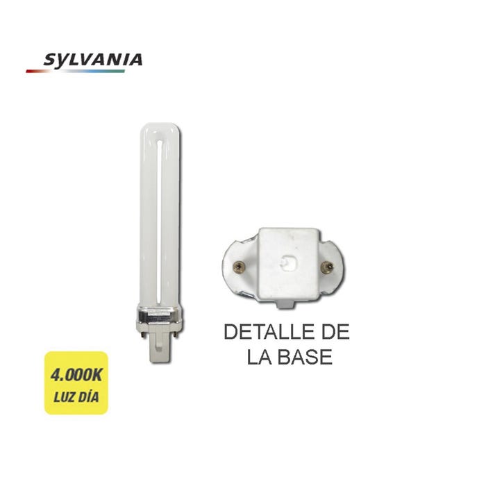 Lampe fluo-compacte LYNX-S 840 G23 9W - SYLVANIA - 0025890 3