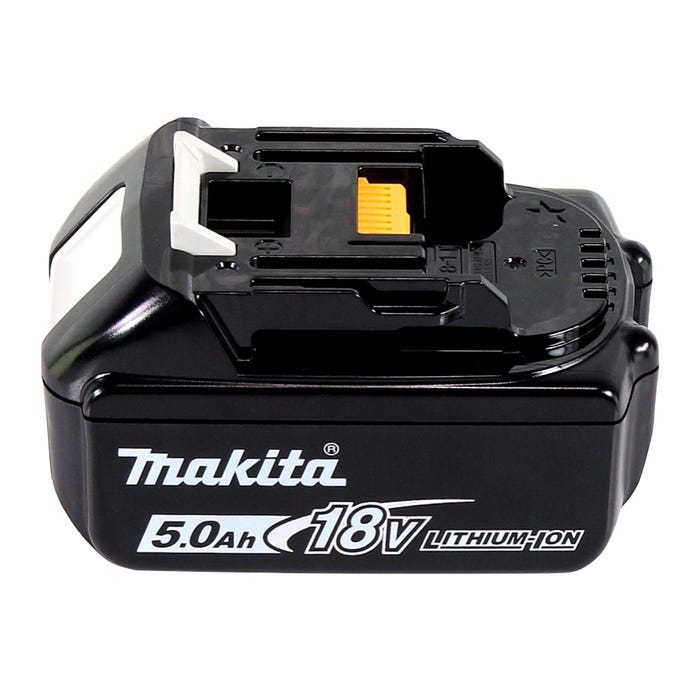 Makita DBN 500 T1J Cloueur pneumatique sans fil 15-50 mm 90° 18 V + 1x Batterie 5,0 Ah + Coffret MakPac - sans chargeur 3