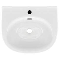 FORO Vasque céramique à encastrer ou suspendre 51 x 44 cm Blanc 4