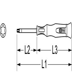 Tournevis éléctronique KS, T6 - L,50 mm 2