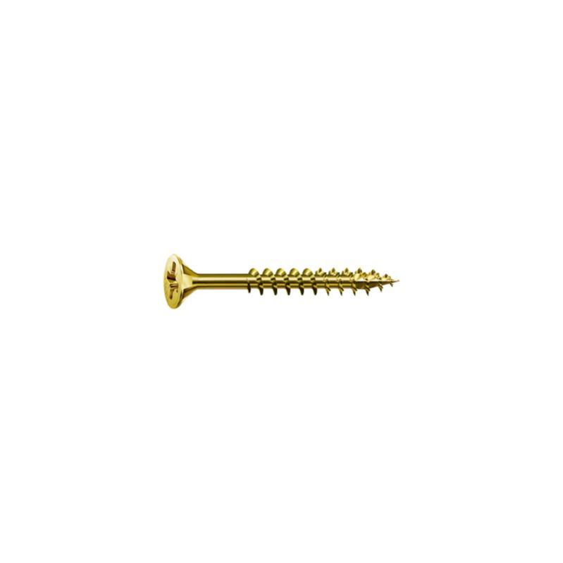 Vis universelle SPAX SeKo cruciforme Z 4,5x 50/32 galvanisé Jaune (Par 500)