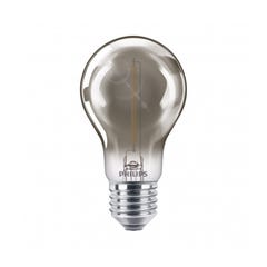 Ampoule LED E27 Philips décorative à filament - LED classic 15W A60 E27 smoky ND SRT4 0