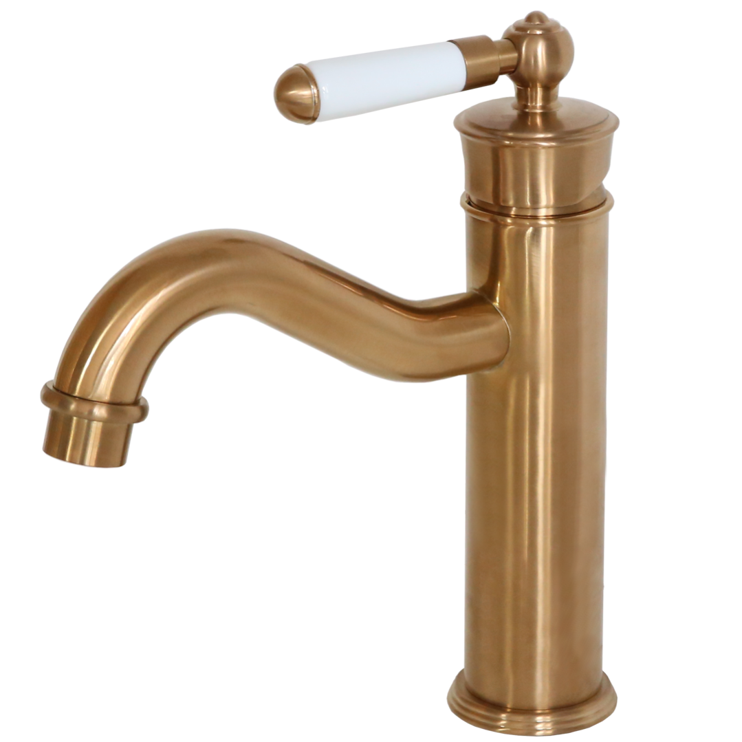 Leeds mitigeur lavabo rétro cuivre