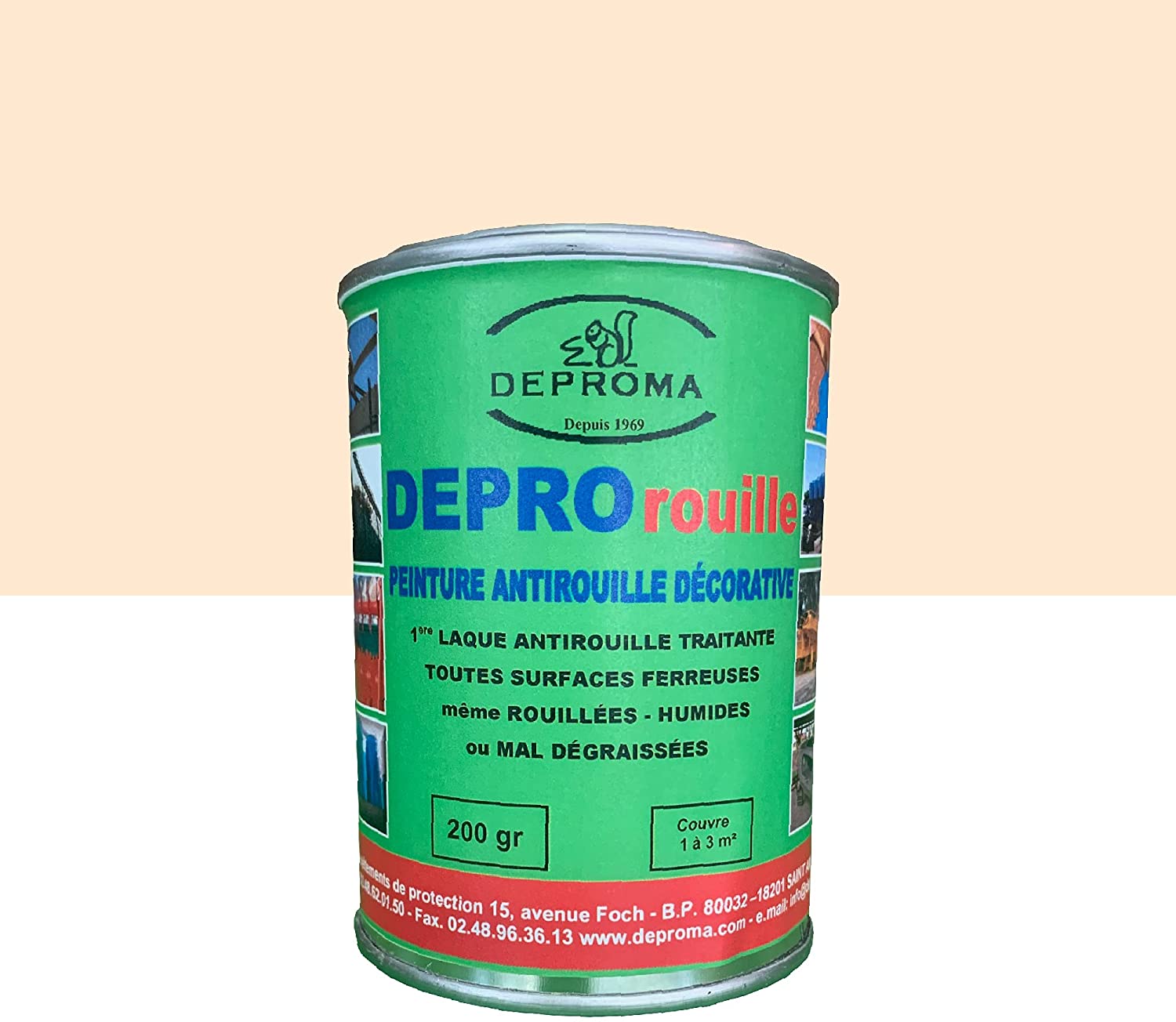 Peinture antirouille Beige - Depro Rouille Beige 200gr