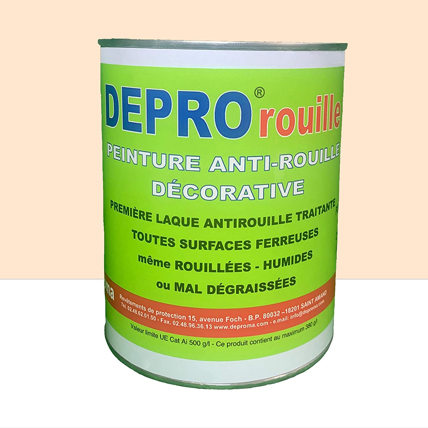 Peinture antirouille Beige - Depro Rouille Beige 1kg