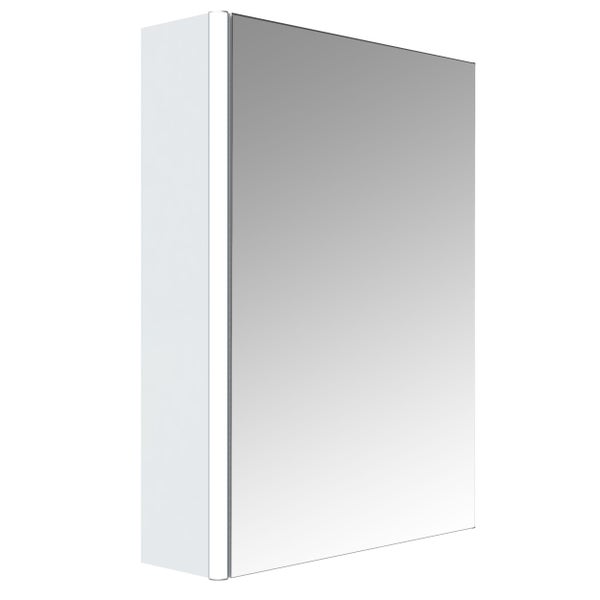 Armoire de toilette STELLA 50cm - 1 portes miroir - blanc brillant 0
