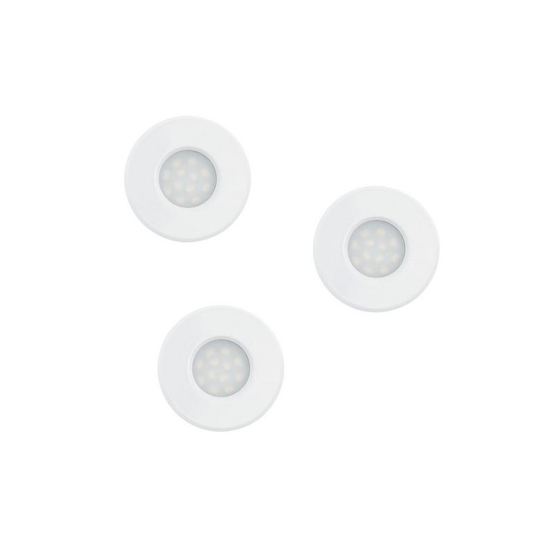 Lot de 3 spots LED encastrable blanc 0