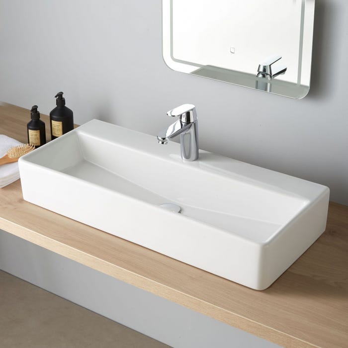 Vasque de salle de bain Minima rectangulaire 80x35 0