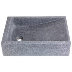 Vasque à poser rectangle en pierre naturelle 1