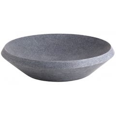 Vasque à poser ronde et plate en pierre 3