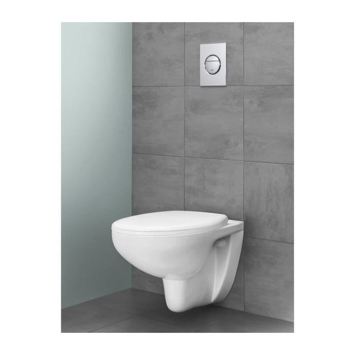 WC suspendu blanc sortie horizontale Bau Céramique 39427000 Grohe 2