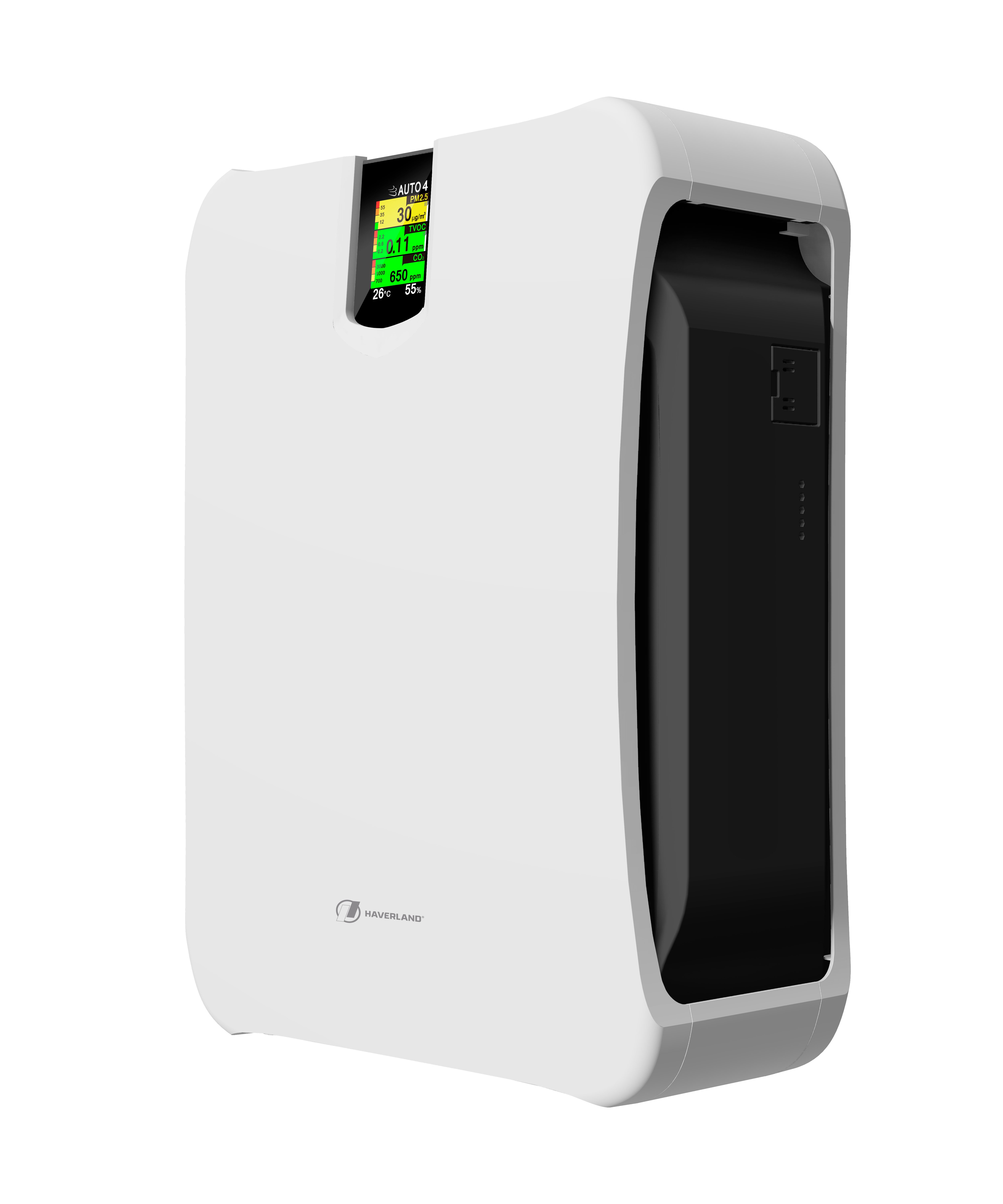 HaverlandAIRPURE140C | Désinfection HEPA13 et UV | 8 vitesses | 65W | pour 140m2 | Indicateur de la qualité de l'air