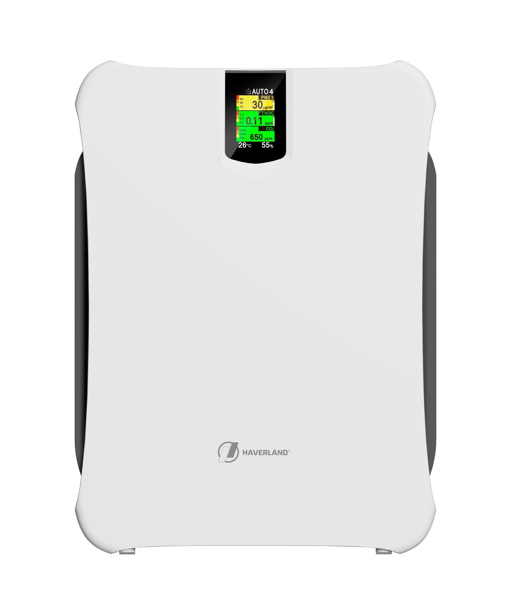 HaverlandAIRPURE140C | Désinfection HEPA13 et UV | 8 vitesses | 65W | pour 140m2 | Indicateur de la qualité de l'air
