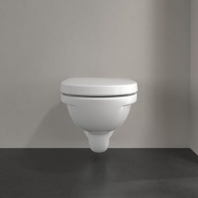 WC à poser VILLEROY ET BOCH O.novo avec abattant frein de chute déclipsable  + nettoyant Briochin ❘ Bricoman