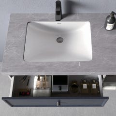 Meuble de salle de bain Gris Delhi - 120 cm 1