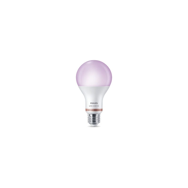Ampoule LED standard connectée PHILIPS - WIZ - EyeComfort - multicolore - 13W - 1520 lumens - E27 - 93206 0