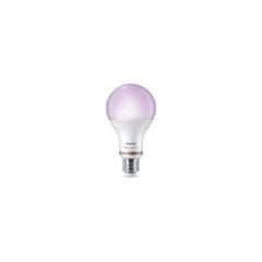 Ampoule LED standard connectée PHILIPS - WIZ - EyeComfort - multicolore - 13W - 1520 lumens - E27 - 93206