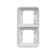 Hager WNA408B cubyko Support double Verticale blanc