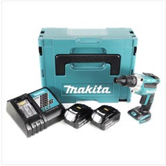 Makita DFS 251 RMJ 18 V Li-Ion Visseuses bardage Brushless + Coffret Makpac + 2x Batteries BL1840 4,0 Ah + Chargeur DC18RC 0