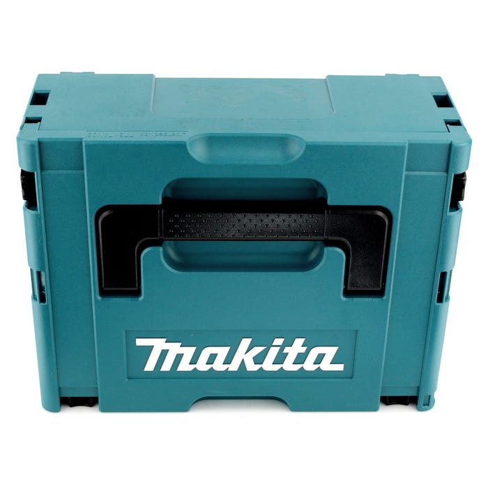 Makita DGD 800 RM1J 18 V Li-Ion Meuleuse droite sans fil en Coffret Makpac + 1x Batterie 4,0 Ah + Chargeur 2