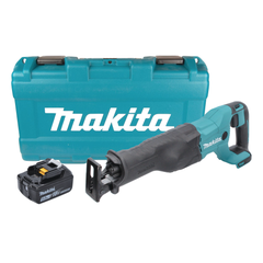 Makita DJR 186 T1K 18 V Li-Ion Scie récipro sans fil avec Boîtier de transport + 1x Batterie BL 1850 5,0 Ah, sans Chargeur 0