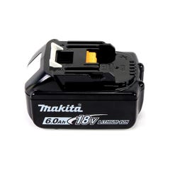 Makita DJV 182 G1J Scie sauteuse sans fil 18V Brushless 26mm + Coffret de transport Makpac + 1x Batterie BL1860B 6,0 Ah - sans 3