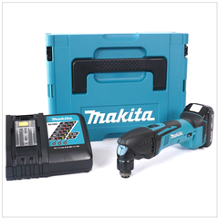 Makita DTM 50 Kit Y1J-D Découpeur-ponceur Multifonctions sans fil 18 V avec boîtier MAKPAC inclus Batterie BL 1815 N + chargeur 0