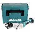Makita DJS 161 T1J 18 V Li-Ion Cisaille métal + Coffret de transport Makpac + 1x Batterie 5,0 Ah - sans Chargeur