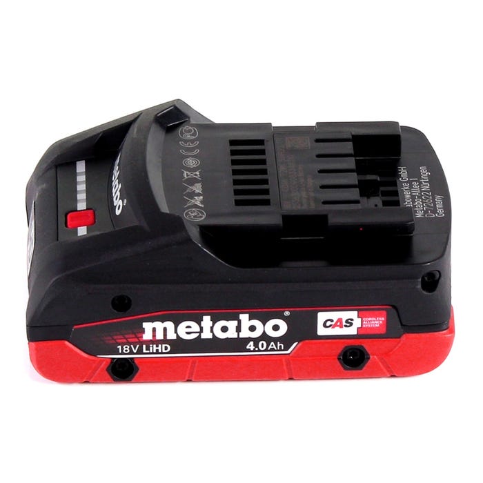Metabo Basis Set 18V - 1x Batterie LiHD 4,0Ah ( 625367000 ) + Chargeur ASC 55 ( 627044000 ) 1