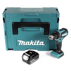 Makita DDF 485 T1J 18 V Li-Ion Perceuse visseuse sans fil Brushless 13 mm + Coffret MakPac + 1 x Batterie 5,0 Ah - sans 0
