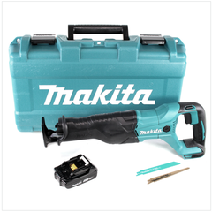 Makita DJR 186 A1K 18 V Li-Ion Scie récipro sans fil avec Boîtier de transport + 1x Batterie BL 1820 2,0 Ah, sans Chargeur 0