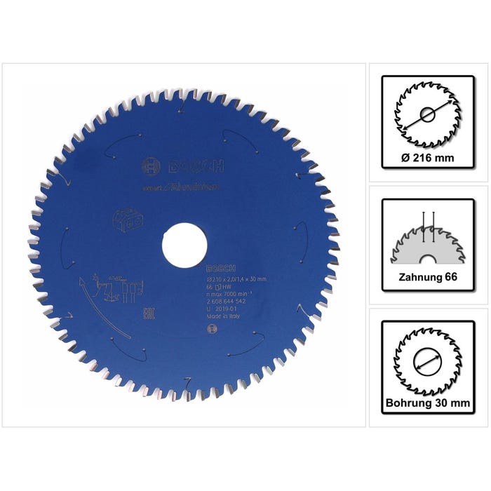Bosch Lame de scie circulaire Expert for Aluminium 210 x 1,4 x 30 mm - 66 dents ( 2608644542 ) 0