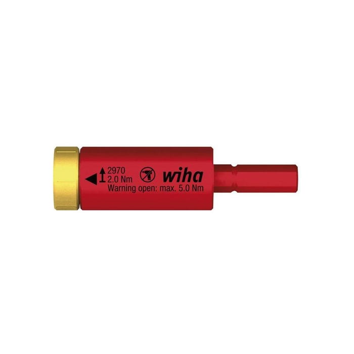 Wiha Adaptateur dynamométrique easyTorque électrique pour embouts slimBits et étui slimVario® sous blister ( 41342 ) 6