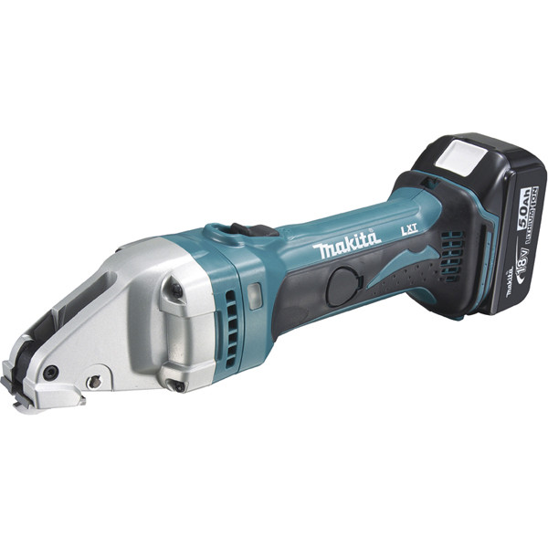Cisaille métal 18 v li-ion 5 ah - 2 batteries, chargeur, coffret - makita - djs161rtj
