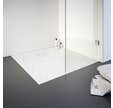 Schulte receveur de douche de plain-pied 90 x 90 cm, résine minérale, effet pierre blanche, bac douche