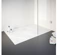Schulte receveur de douche de plain-pied 90 x 120 cm, résine minérale, rectangulaire, effet pierre blanche, bac douche