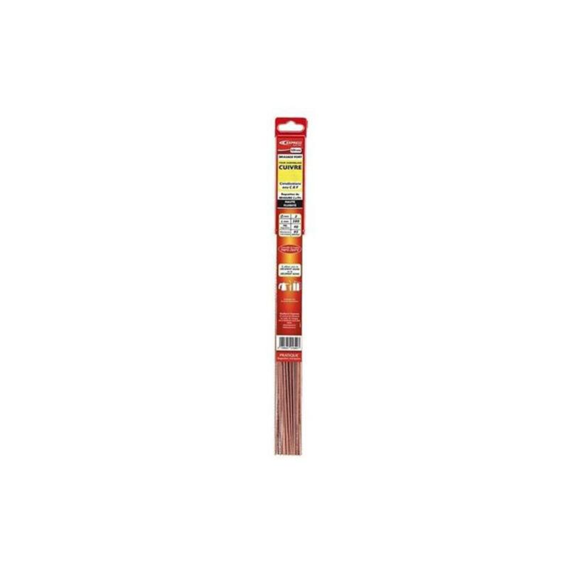 LOT de 40 BAGUETTES DE BRASURE 2 MM Cu/Ph - BRASAGE FORT DU CUIVRE