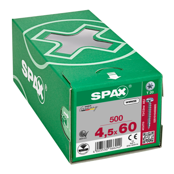 Vis SPAX Pan-Head 45x 60 T-STAR+ Wirox HP (Par 500) 5