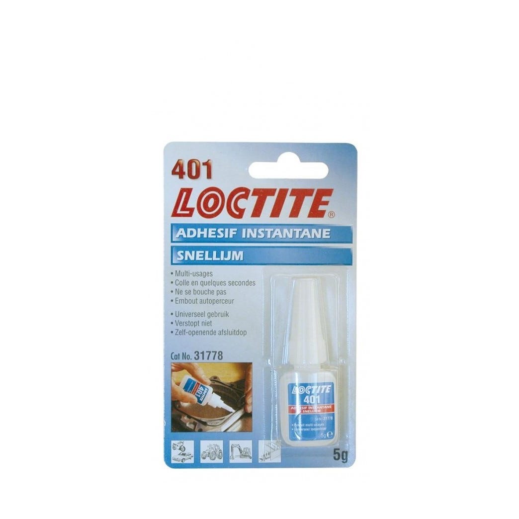 Colle rapide multi-usage Loctite 401 tube 5g 1