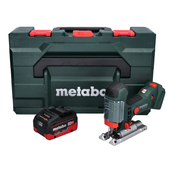 Metabo STA 18 LTX 100 Scie sauteuse sans fil 18V ( 601002840 ) + 1x Batterie 5,5Ah + Coffret de transport - sans chargeur 0