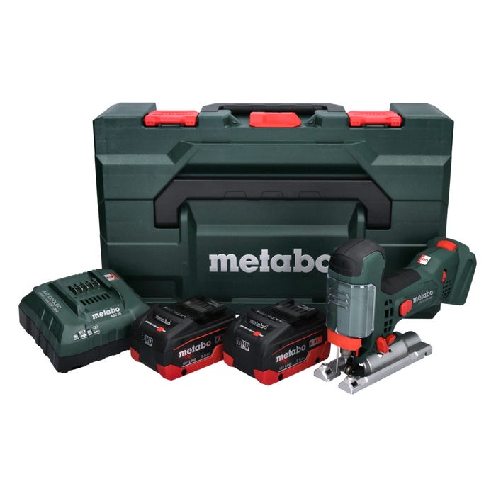 Metabo STA 18 LTX 100 Scie sauteuse sans fil 18V ( 601002840 ) + 2x Batteries 5,5Ah + Chargeur + Coffret de transport 0