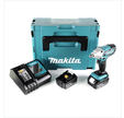 Makita DTW 190 RMJ 18V Li-Ion Boulonneuse à chocs sans fil + Boîtier Makpac + 2x Batteries BL 1840 4,0 Ah avec pointeur-LED + Chargeur rapide DC 18 RC