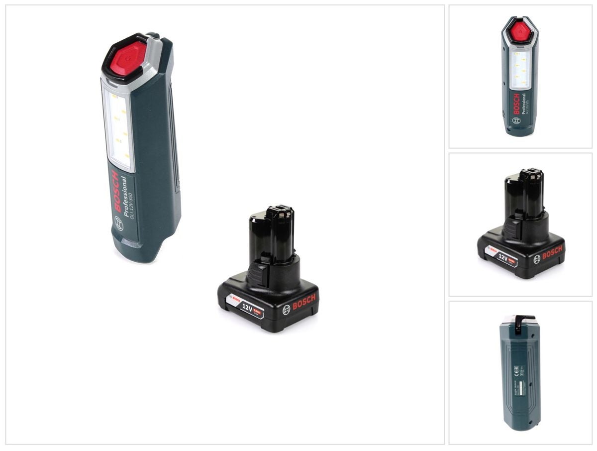 Bosch Professional GLI 18V-300 Lampe sans fil + 1x Batterie GBA 18 V 6,0 Ah  - sans Chargeur ❘ Bricoman