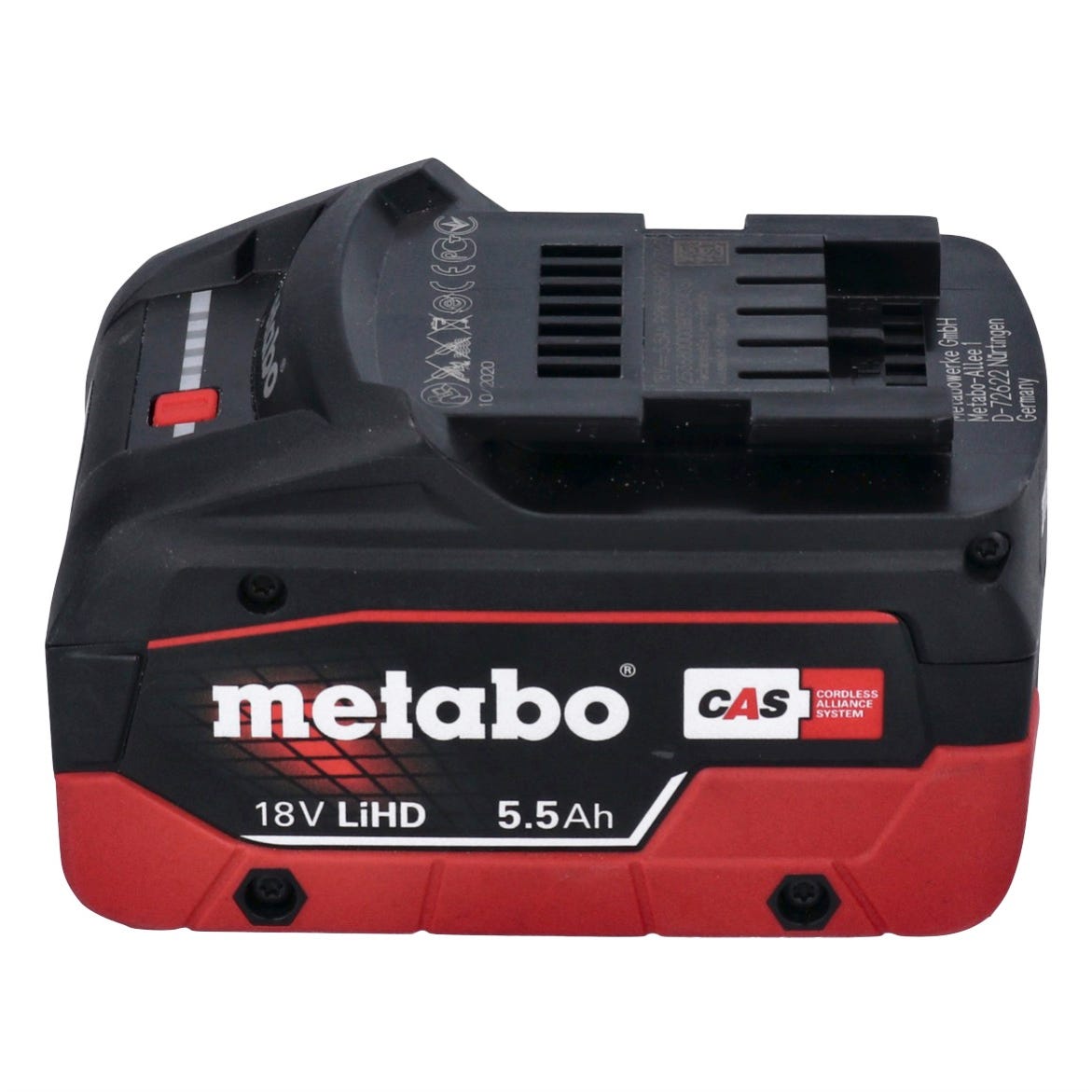 Metabo Meuleuse d'angle sans fil CC 18 LTX Brushless + 1x Batterie 5,5Ah + Coffret de transport MetaLoc - sans chargeur 3