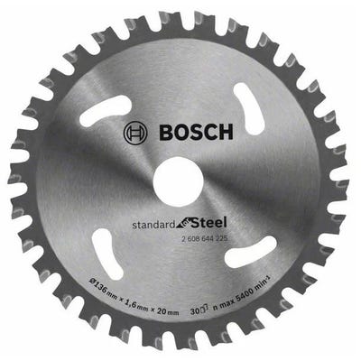 Lame scie circulaire Standard for Steel 136X20X1,6 30D GKM18 - BOSCH - 2608644225 0