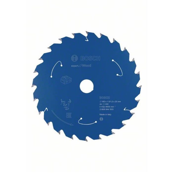 Bosch Lame de scie circulaire Expert for Wood 160 x 1,0 x 20 mm - 48 dents pour bois ( 2608644505 ) 4
