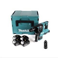 Makita DHR 281 M4J Brushless Perforateur-burineur sans fil 28 mm 2 x 18 V pour SDS-PLUS + Mandrin auto-serrant interchangeable 0