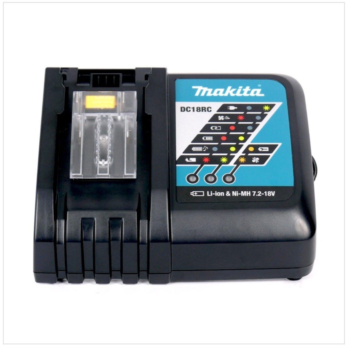 Makita Kit Power Set avec 1x Batteries BL 1860 B 6,0 Ah 18 V + Chargeur rapide DC 18 RC 2