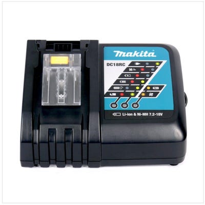 Makita Kit Power Set avec 2x Batteries BL 1860 B 6,0 Ah 18 V + Chargeur rapide DC 18 RC 2